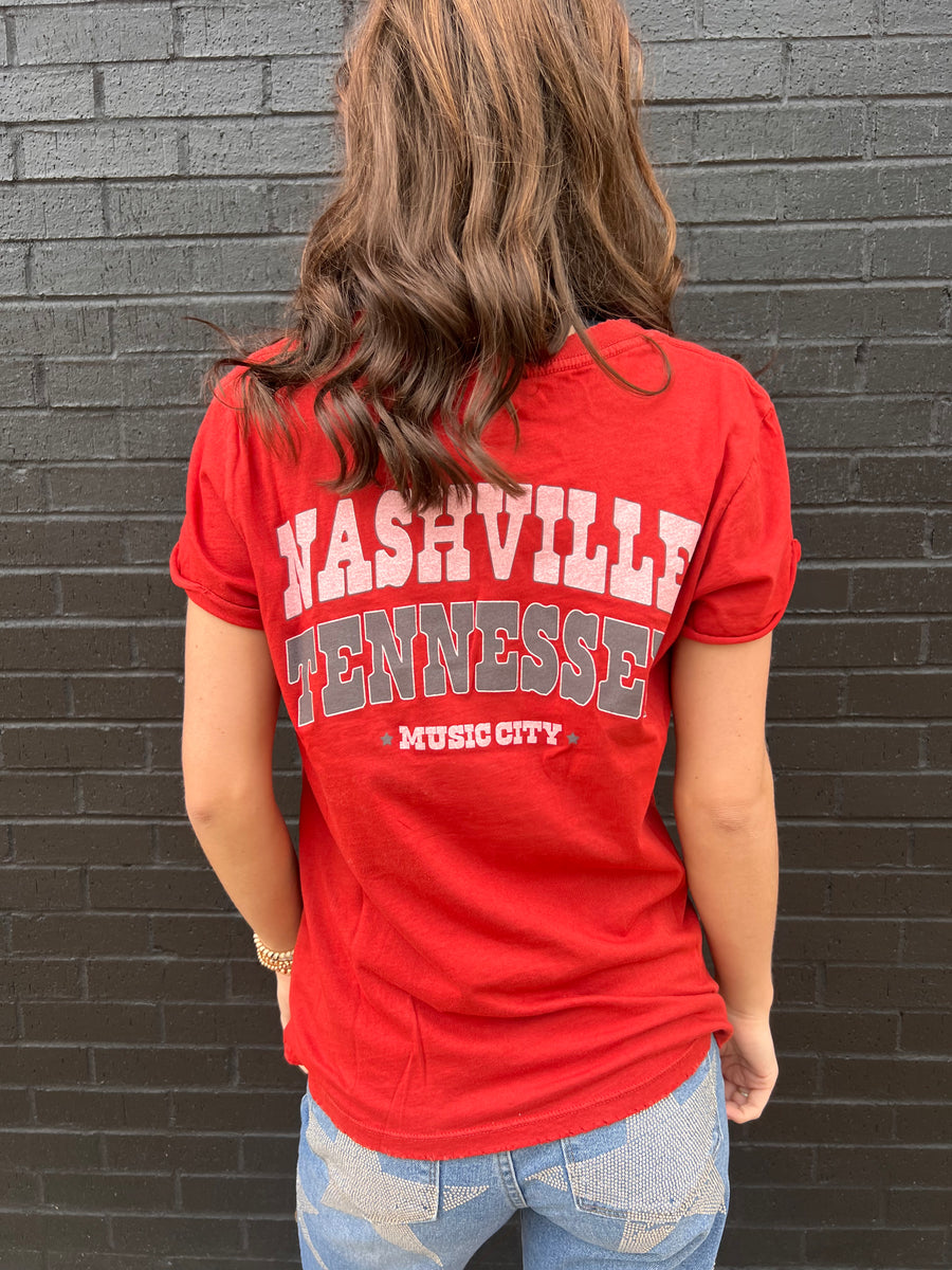 Recycled Karma Nash Tee Red shopbellabird