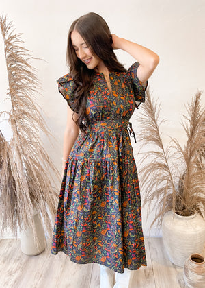 Sincerely Ours Boho Harvest Dress | Winter Garden
