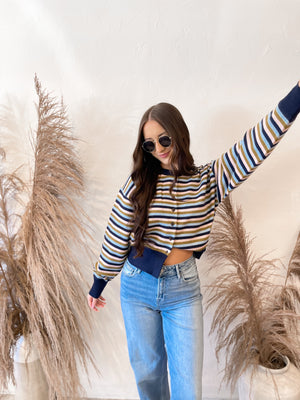 Frnch Harper Cardigan | Bleu Marine