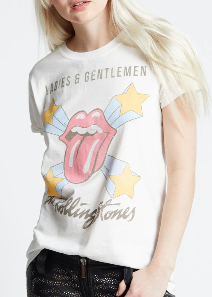 Recycled Karma The Rolling Stones Ladies & Gents Tee | White