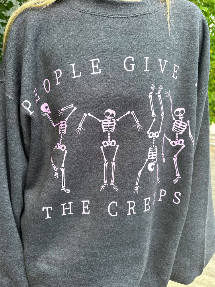 People Give me the Creeps Sweatshirt | Gray