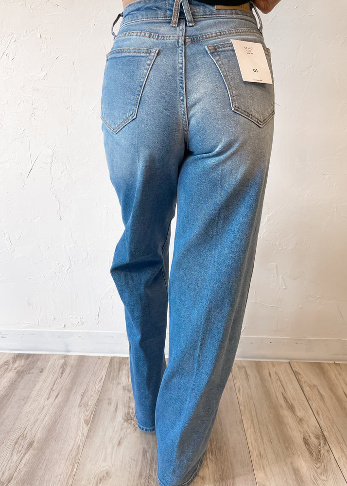 Cello High Rise Wide Leg Jean | Medium