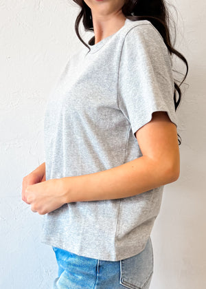 Effortless Baby Tee | Heather Grey