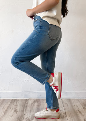 Cello Classic Denim High Rise Mom Jean | Medium