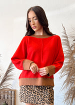 Cider Crush Sweater | Red/Brown