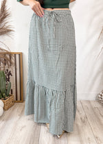 The Elorea Gingham Skirt | Forest