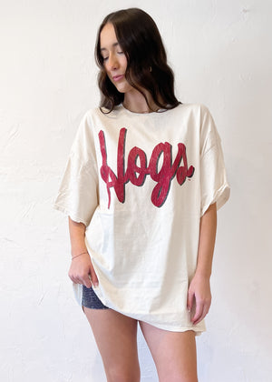 Livy Lu Hogs Barbie Thrifted Tee | Off White