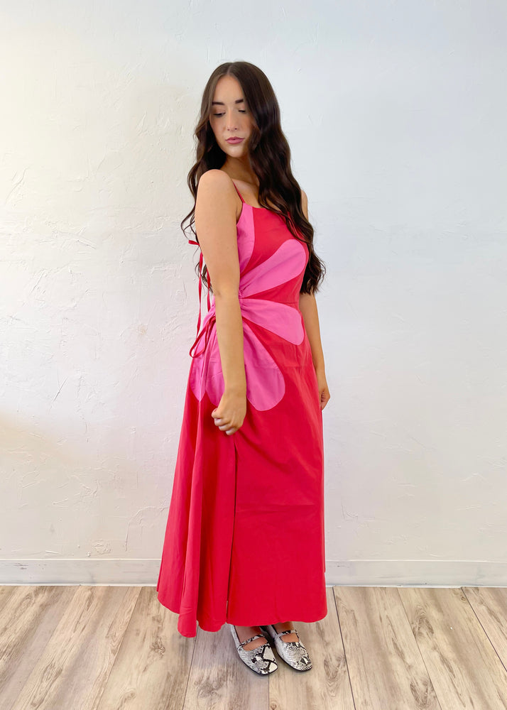 Strut and Bolt Stevie Midi Dress | Red/Pink