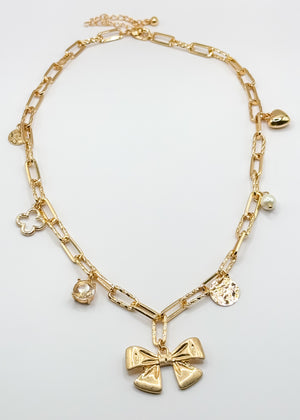 Bow Charm Necklace