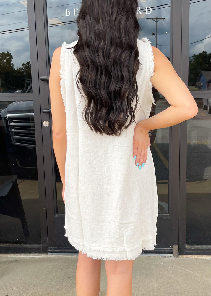 Beach Bum Mini Dress | Natural