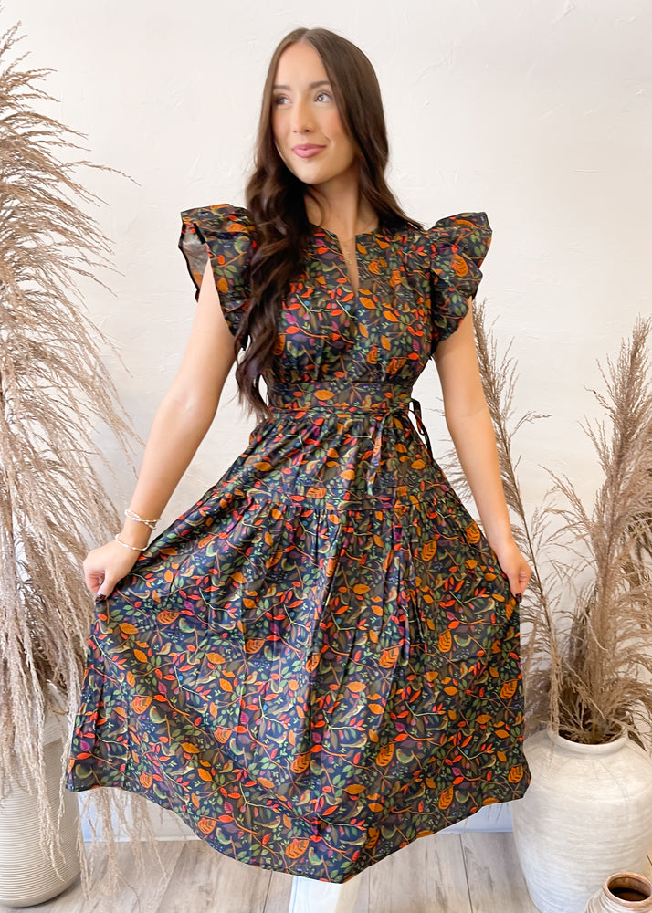 Sincerely Ours Boho Harvest Dress | Winter Garden