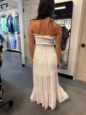 Caviar Dreams Strapless Maxi Dress | White