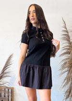 Prep Talk Mini Dress | Black