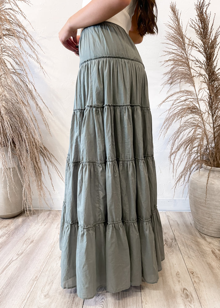 Wanderer Boho Maxi Skirt | Dill