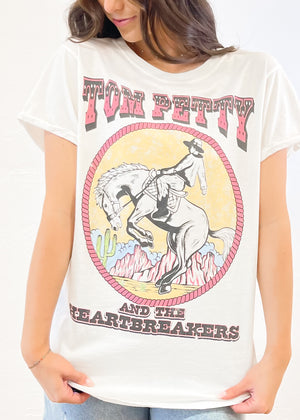 Recycled Karma Tom Petty Live 1977 SS Tee | White