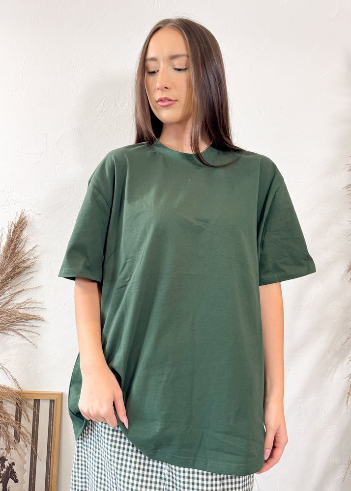 Daily Fit Boyfriend Tee | Hunter Green