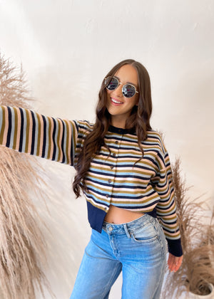 Frnch Harper Cardigan | Bleu Marine
