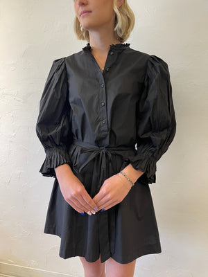 Sincerely Ours Let’s Dance Poplin Mini Dress | Black