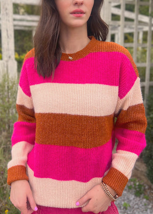 Spice Girl Sweater | Clay/Multi