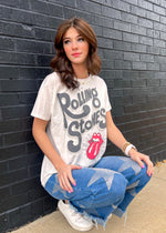 Recycled Karma Rolling Stones Bus Tee | White