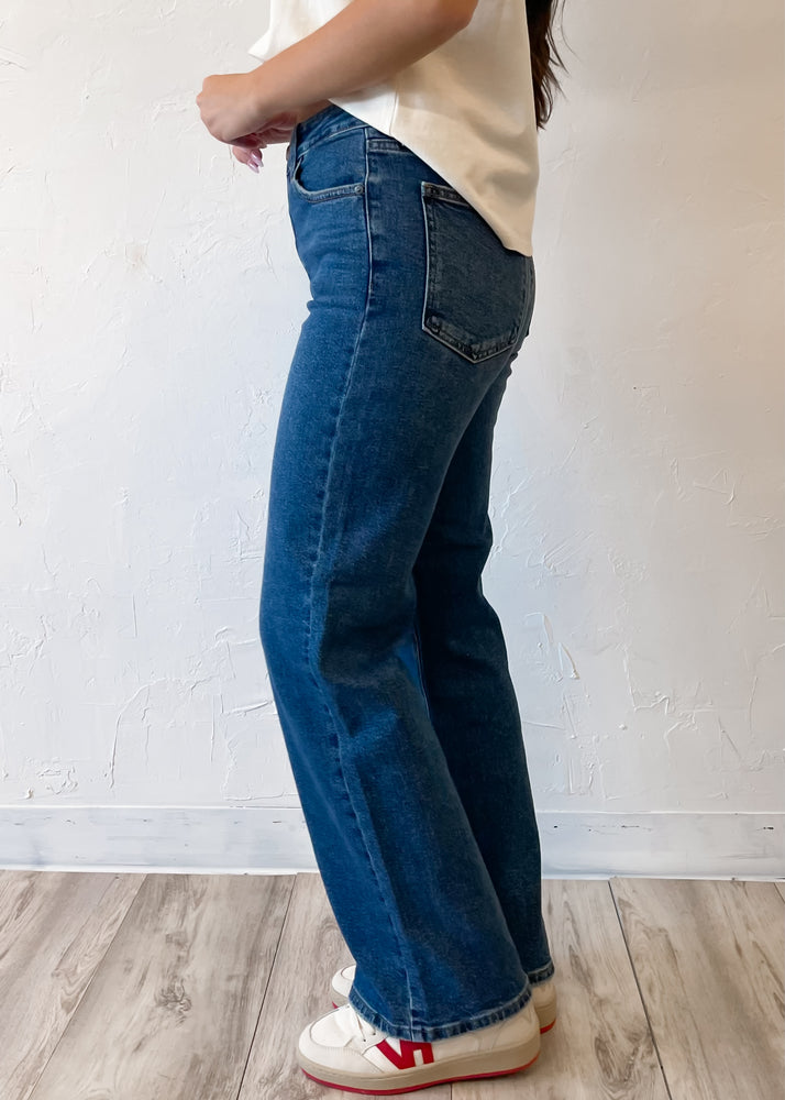 JBD Halle High Rise Straight Jean | Dark
