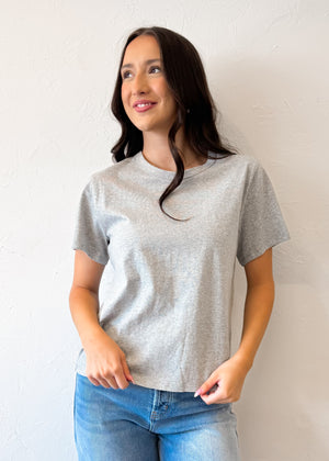 Effortless Baby Tee | Heather Grey
