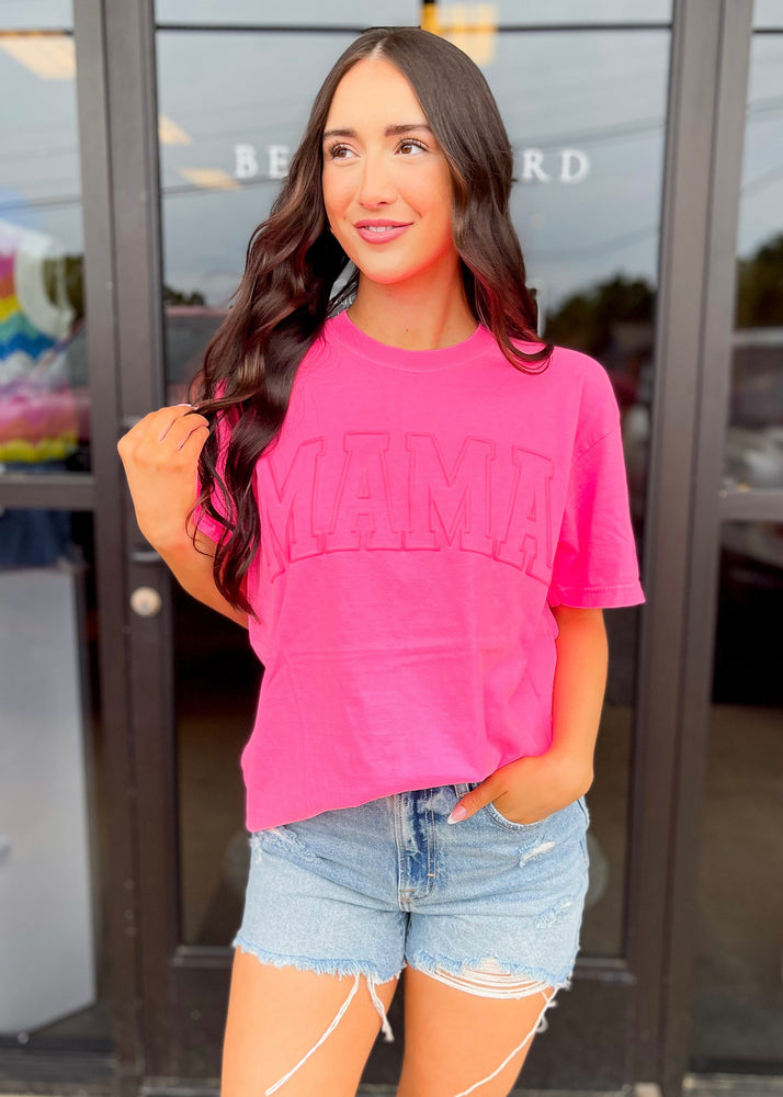Mama Puff Graphic Tee | Hot Pink