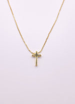 Haute Mess Jewelry Solid Gold Cross Necklace