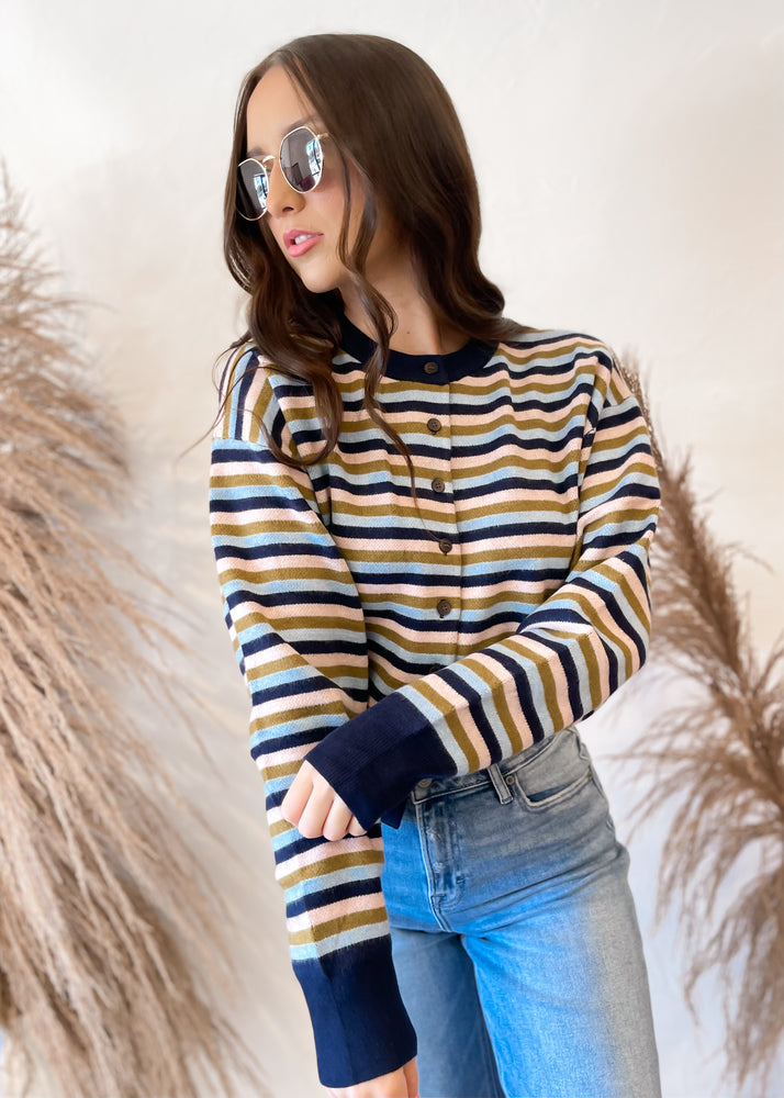 Frnch Harper Cardigan | Bleu Marine