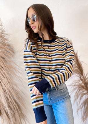 Frnch Harper Cardigan | Bleu Marine