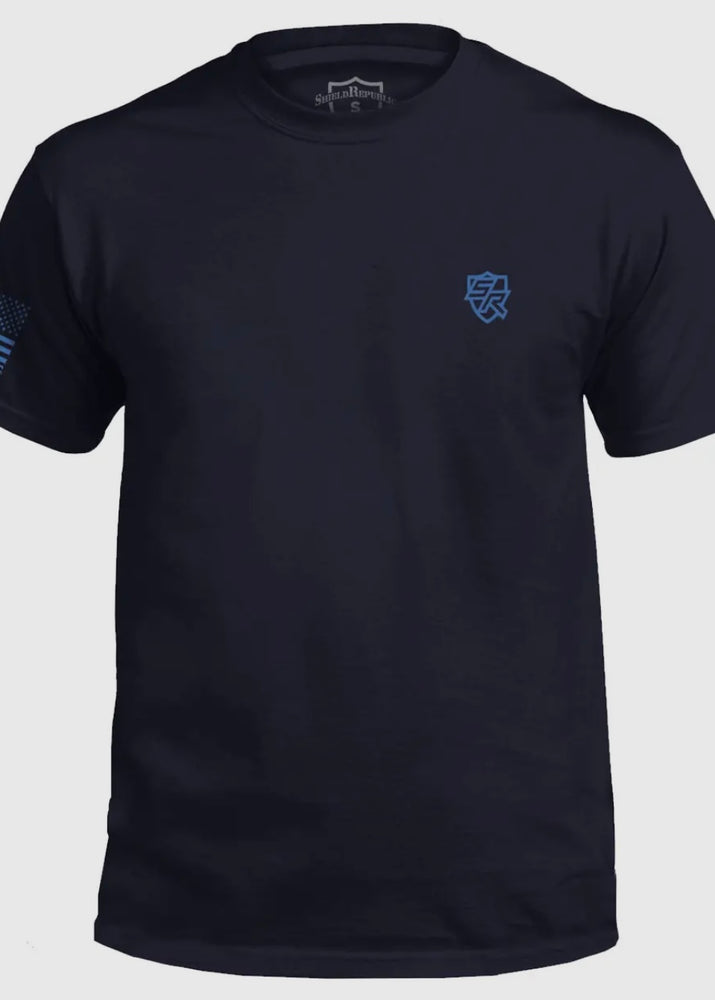 Shield Republic Father Figure Tee | Navy