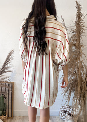 Carmel Creme Brûlée Stripe Button Down