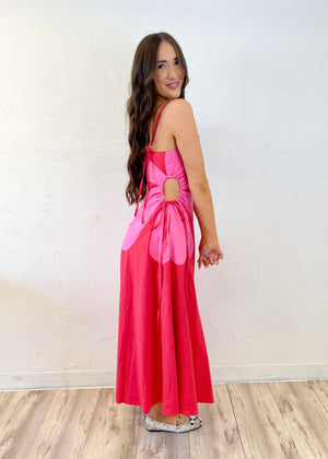 Strut and Bolt Stevie Midi Dress | Red/Pink