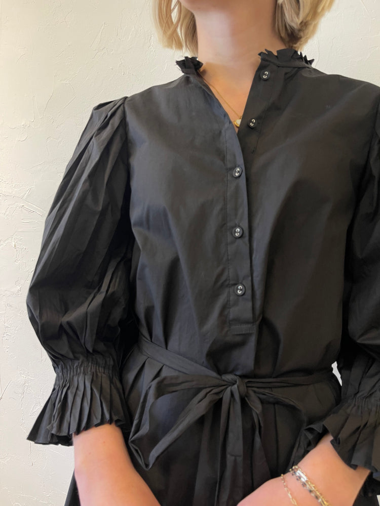 Sincerely Ours Let’s Dance Poplin Mini Dress | Black