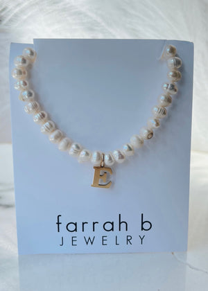 
            
                Load image into Gallery viewer, SEA Me Initial Pearl Necklace
            
        