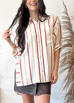 Carmel Creme Brûlée Stripe Button Down