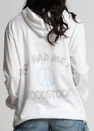 Recycled Karma You Had Me At Woodstock Hoodie | White