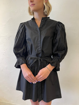 Sincerely Ours Let’s Dance Poplin Mini Dress | Black