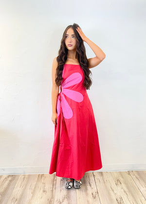 Strut and Bolt Stevie Midi Dress | Red/Pink