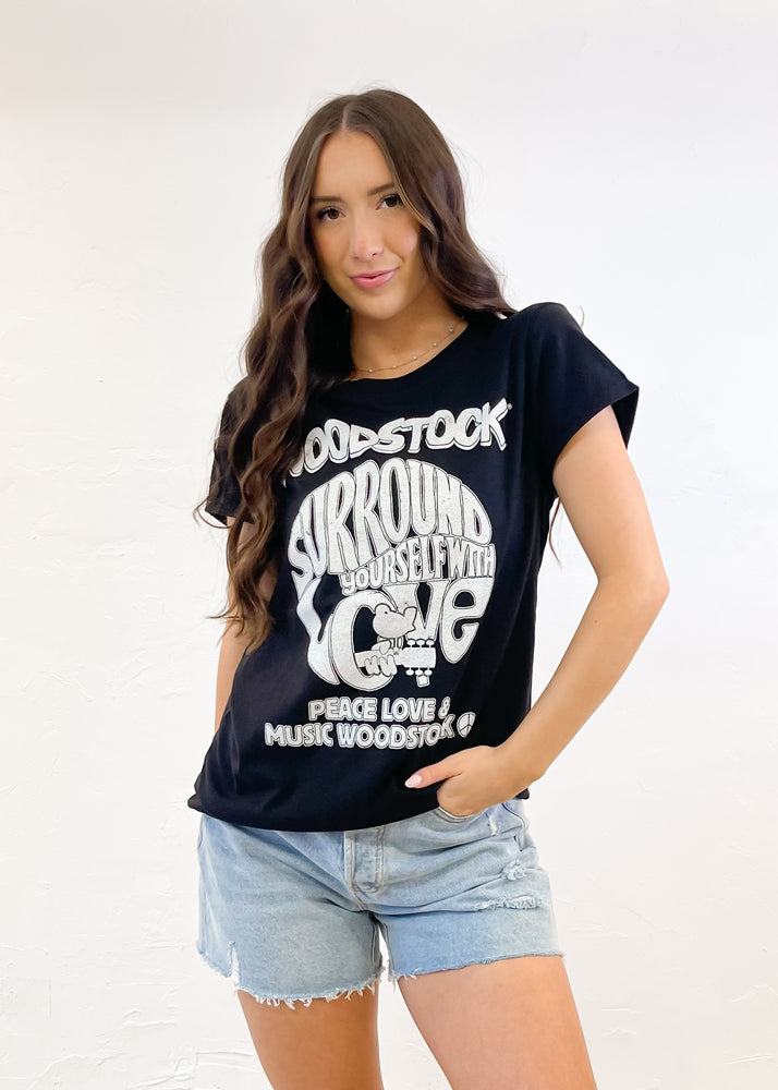 Recycled Woodstock Tee  | Black