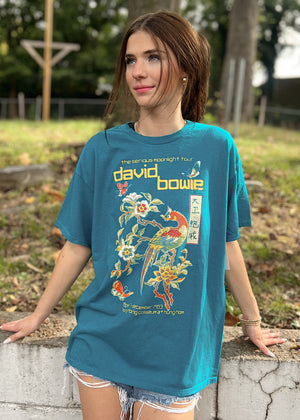 
            
                Load image into Gallery viewer, Livy Lu David Bowie Hong Gong Tee | Blue
            
        