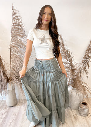 Wanderer Boho Maxi Skirt | Dill