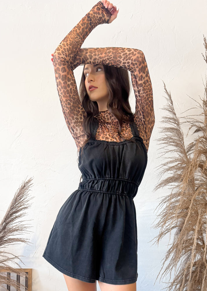 The Vixen Romper | Black
