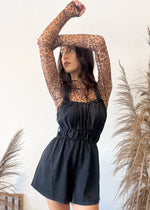 The Vixen Romper | Black