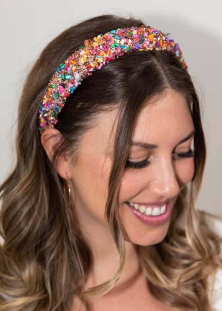 
            
                Load image into Gallery viewer, All That Glitters Headband | Multi\ Rose Gold
            
        