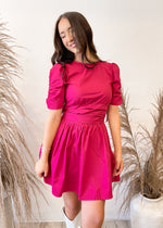 Sincerely Ours Brisbane Mini Dress | Berry