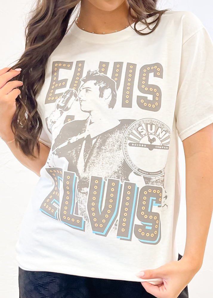 Recycled Karma Sun Records X Elvis Presley Lights Tee | Pearl