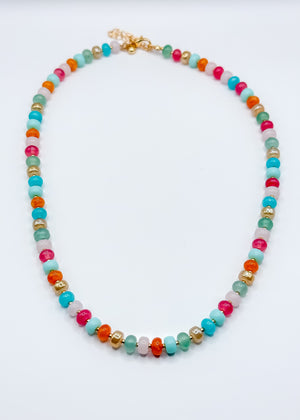 Candy Beaded Necklace | Pink