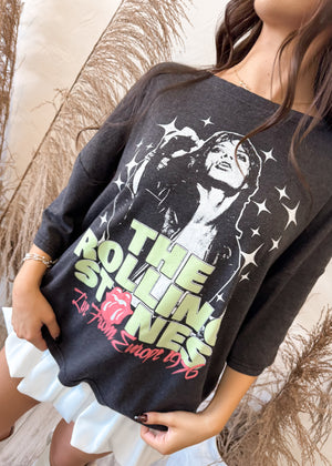 Recycled Karma The Rolling Stones Live From Europe 1976 Tee | Black