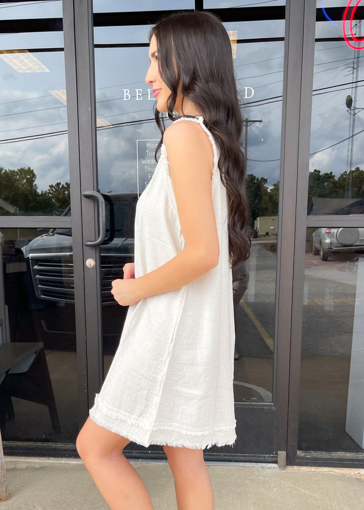 Beach Bum Mini Dress | Natural